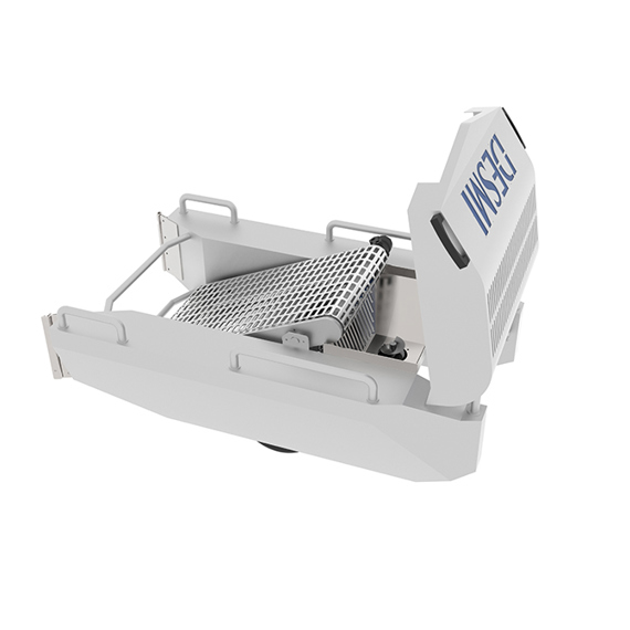 DESMI enclosed weir skimmer for effective oil spill recovery operations.